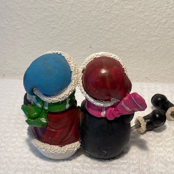 Holiday Christmas Santa/Snowman & Snowman/Penguin Spring Legged Shelf Sitter - Picture 6 of 9